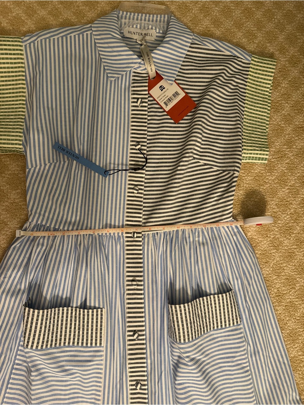NWT HUNTER BELL Sarah Dress Croquet Stripe - Picture 6 of 6